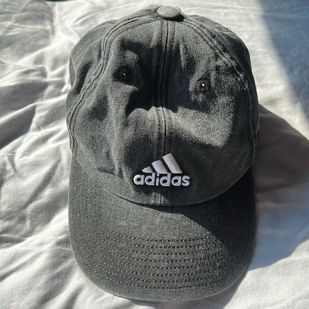 adidas black denim cap